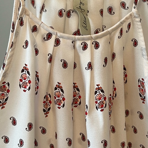 Allison Joy strappy shell cream/red size Small - Picture 3 of 5